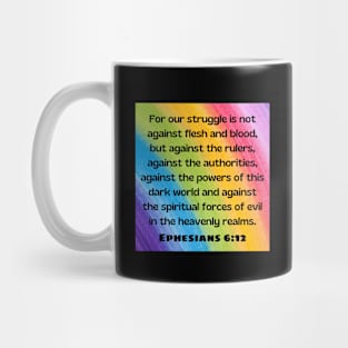 Bible Verse Ephesians 6:12 Mug